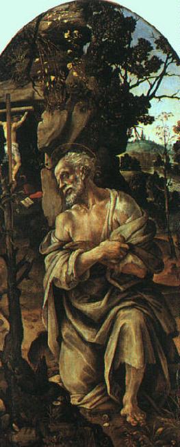Filippino Lippi Saint Jerome Sweden oil painting art